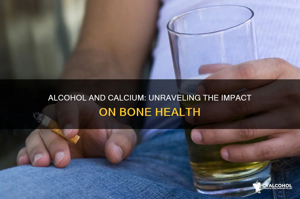 does alcohol reduce calcium