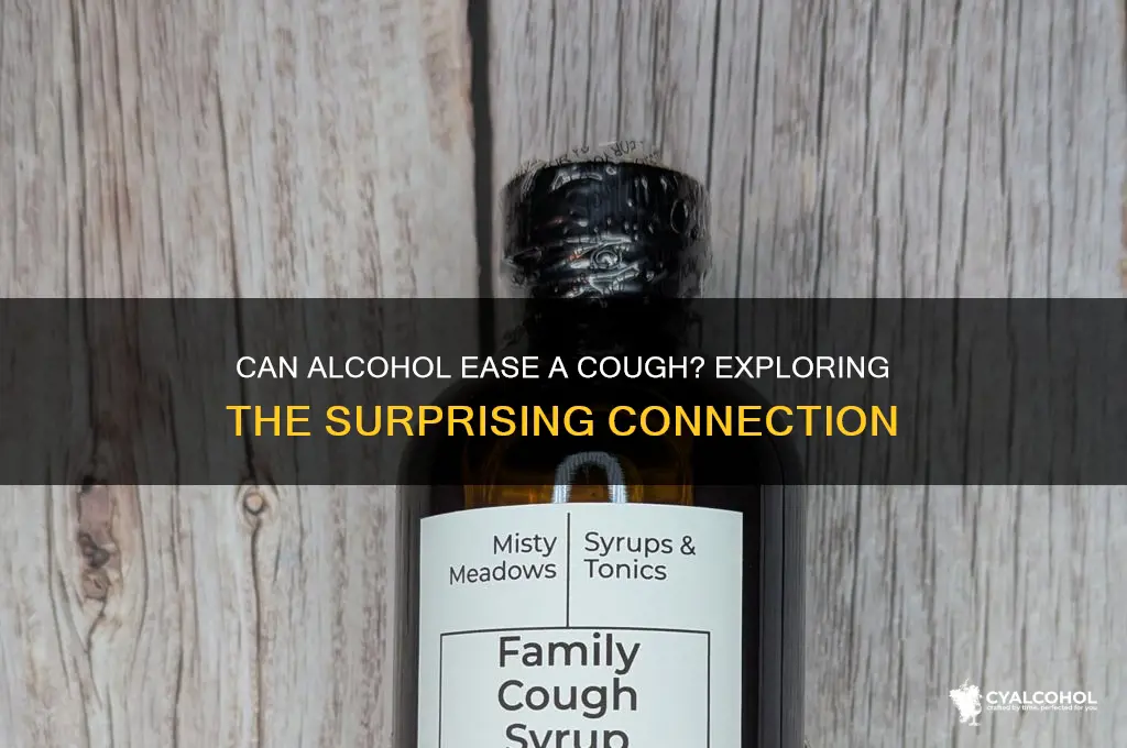 does alcohol reduce cough