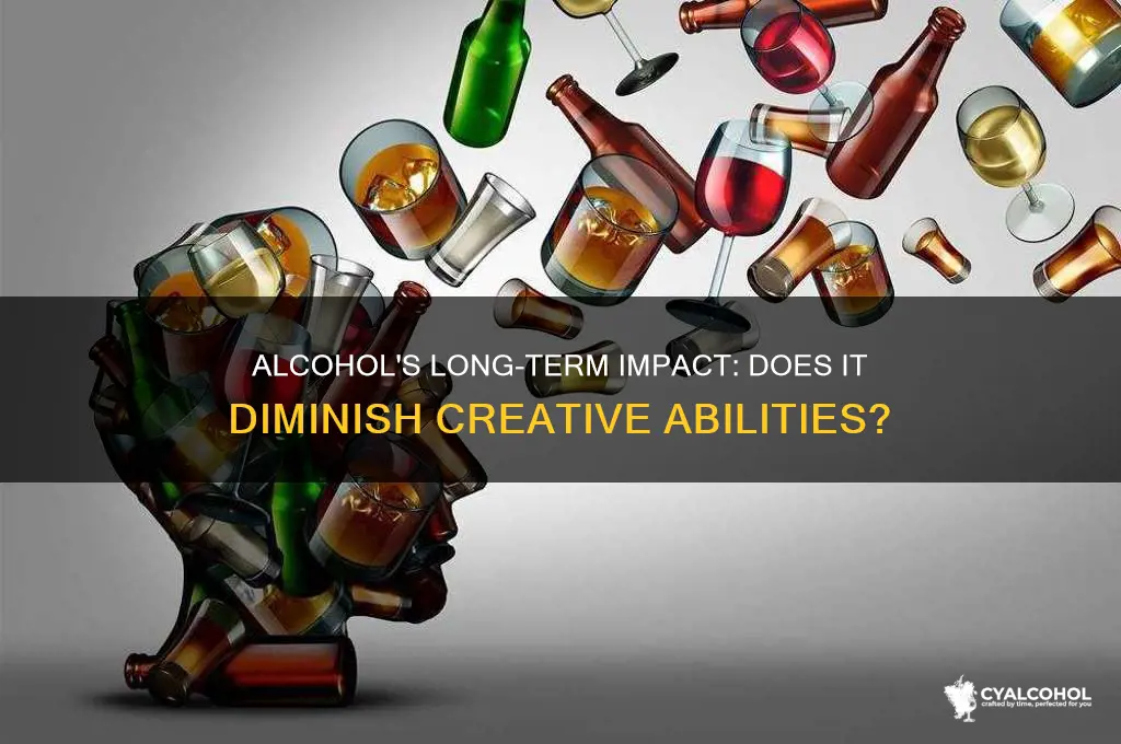 does alcohol reduce creativity over time