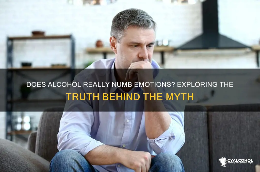 does alcohol reduce emotions