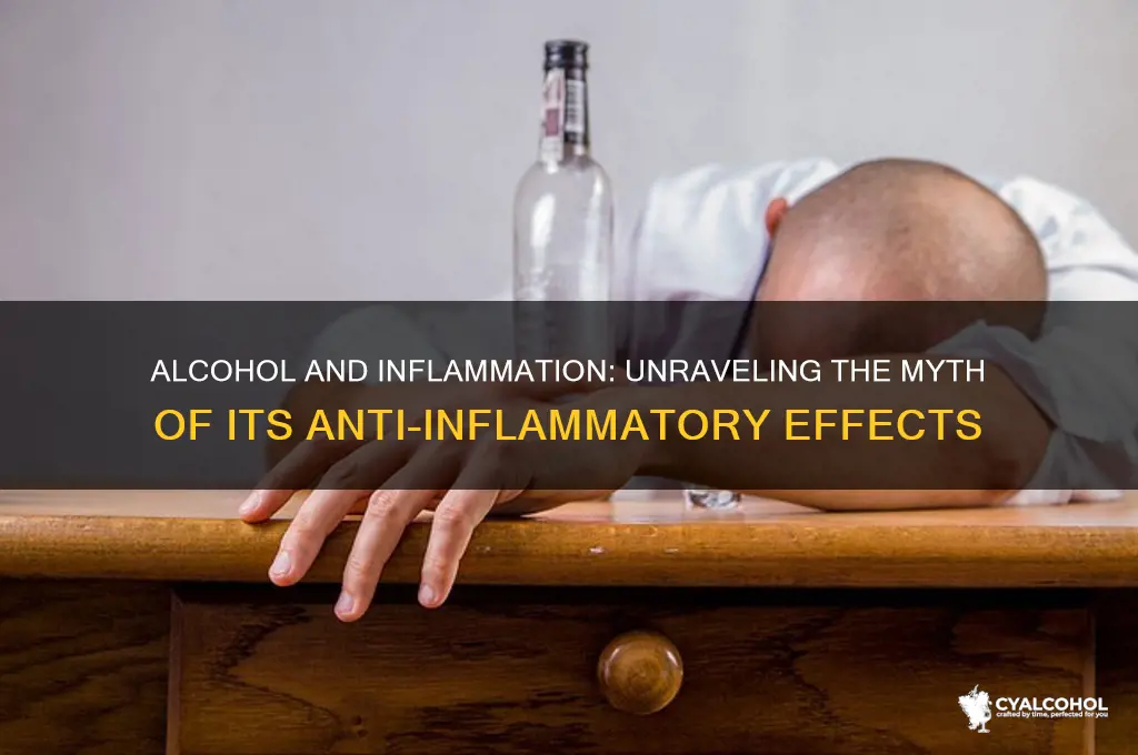 does alcohol reduce inflamation