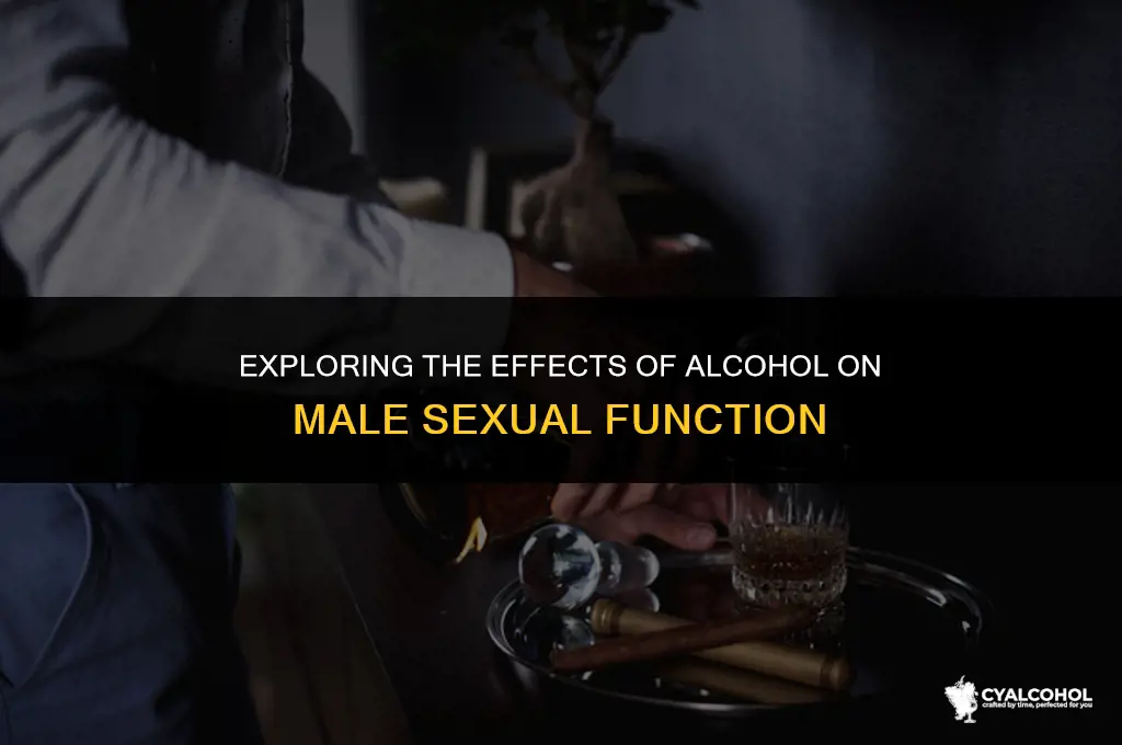 does alcohol reduce penis erection
