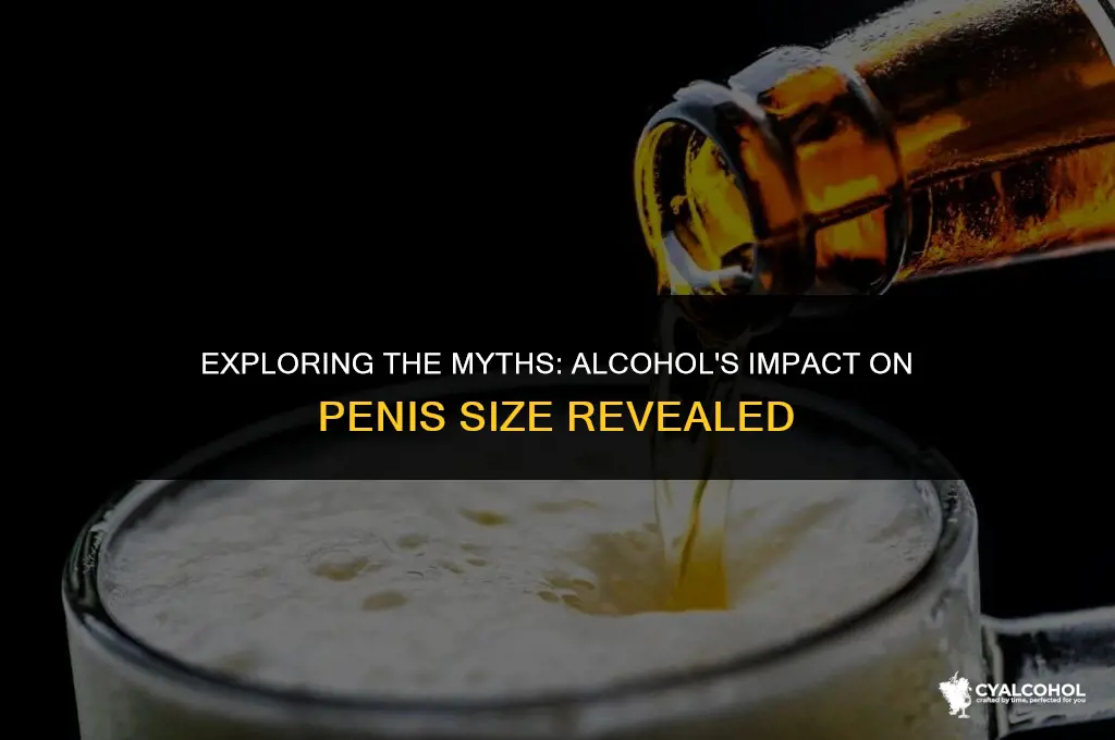 does alcohol reduce penis size