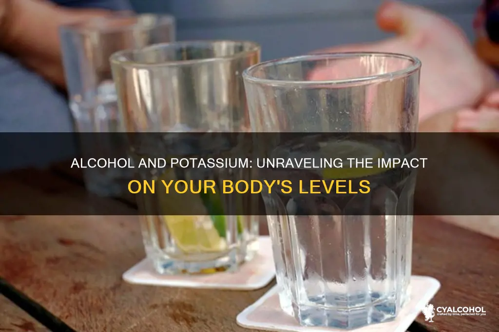 does alcohol reduce potassium