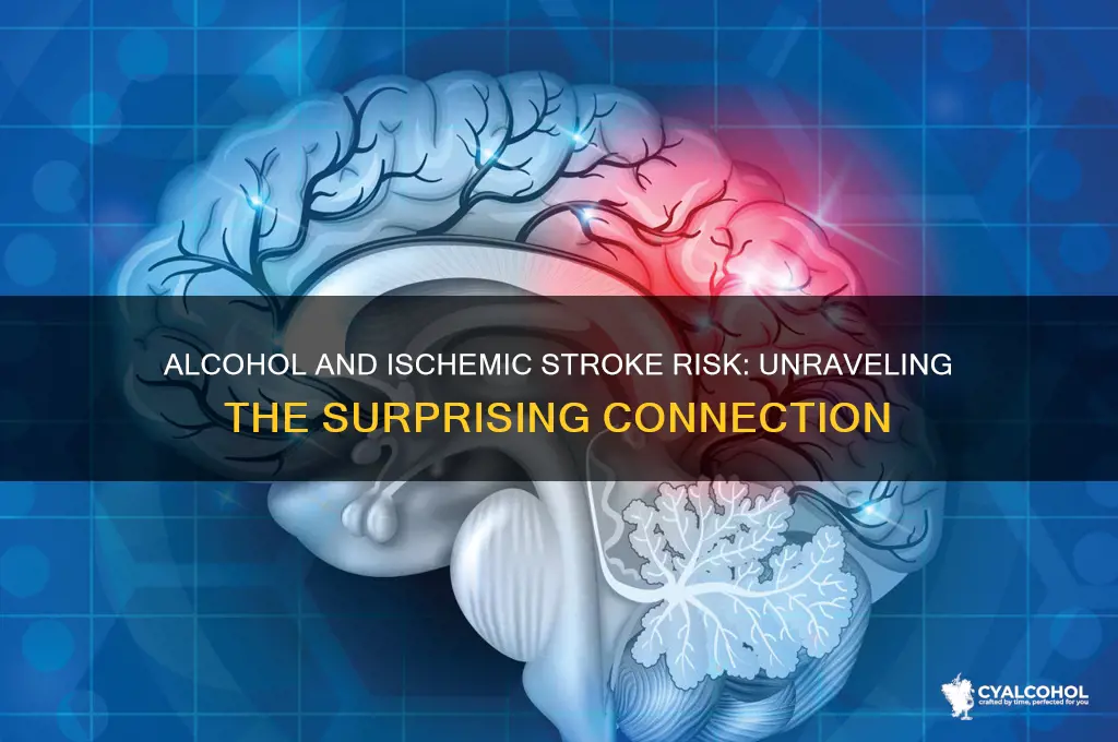 does alcohol reduce the risk for ischemic stroke