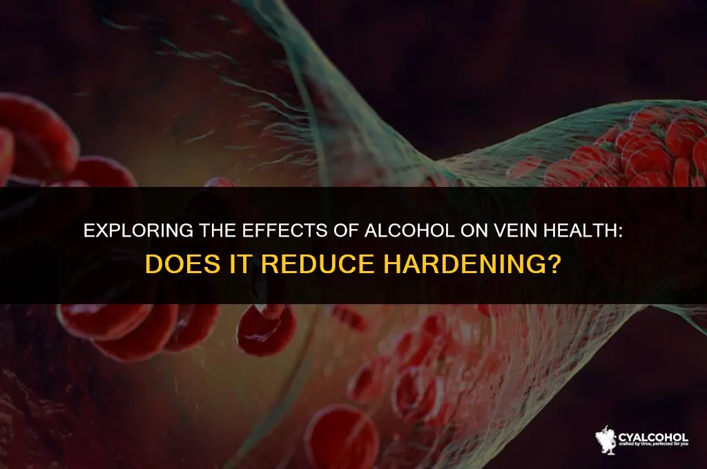 does alcohol reduce vein hardening