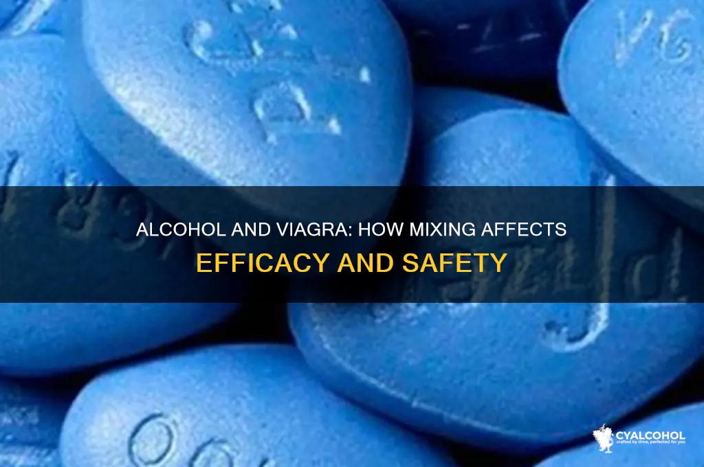 does alcohol reduce viagra
