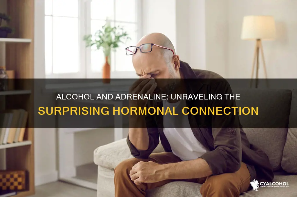 does alcohol release adrenaline