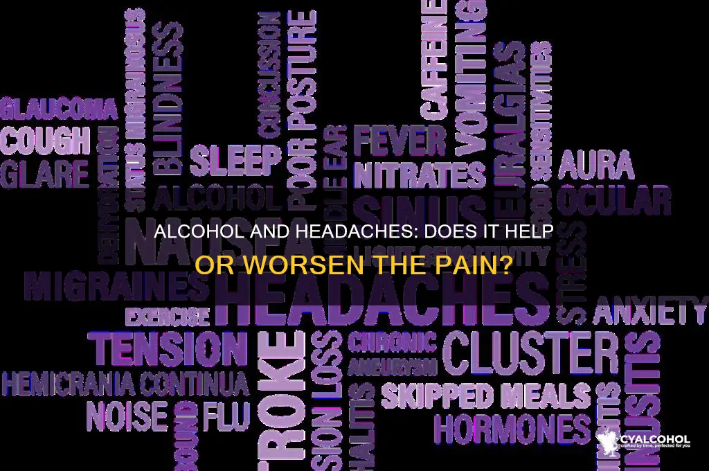 does alcohol relieve headaches