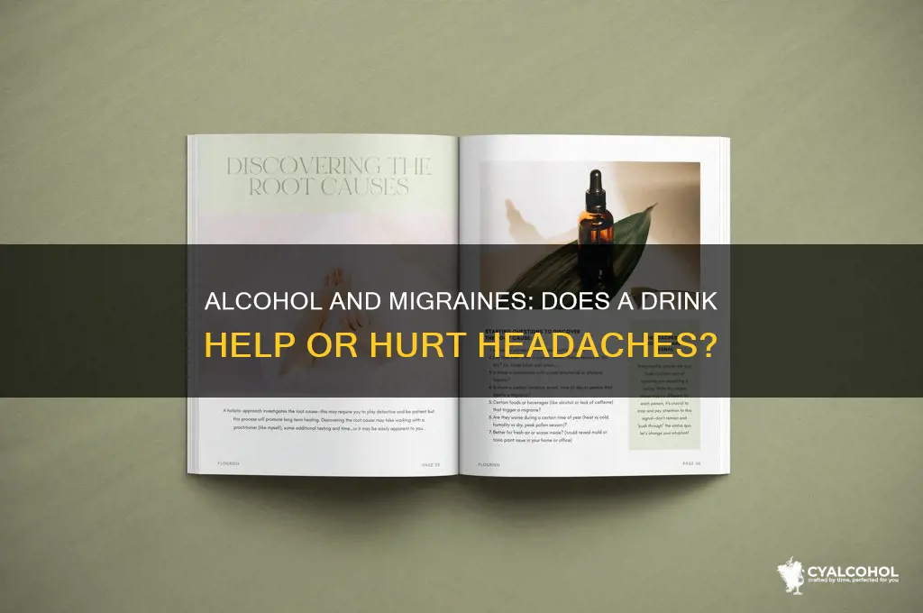 does alcohol relieve migraines