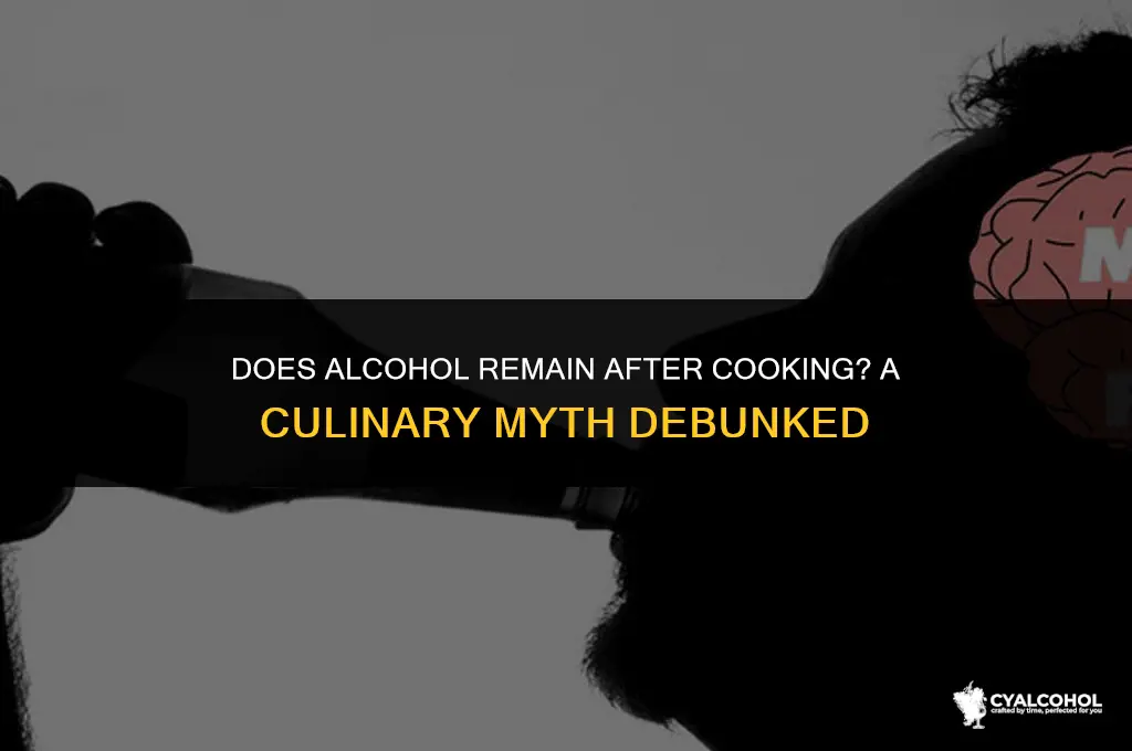 does alcohol remain after cooking
