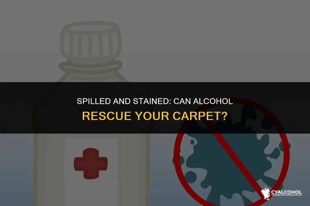 does alcohol remove carpet stains