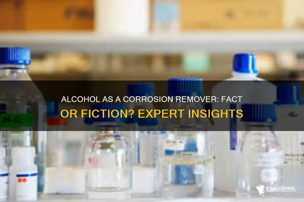 does alcohol remove corrosion