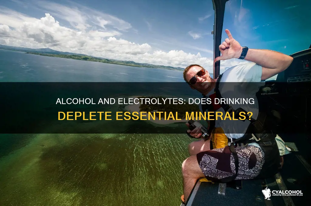 does alcohol remove electrytes