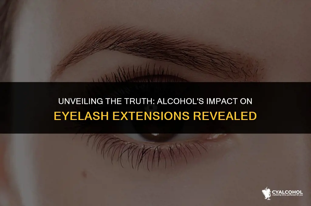 does alcohol remove eyelash extensions