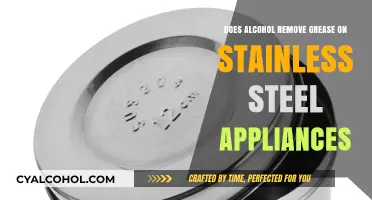 Can Alcohol Effectively Clean Grease from Stainless Steel Appliances?