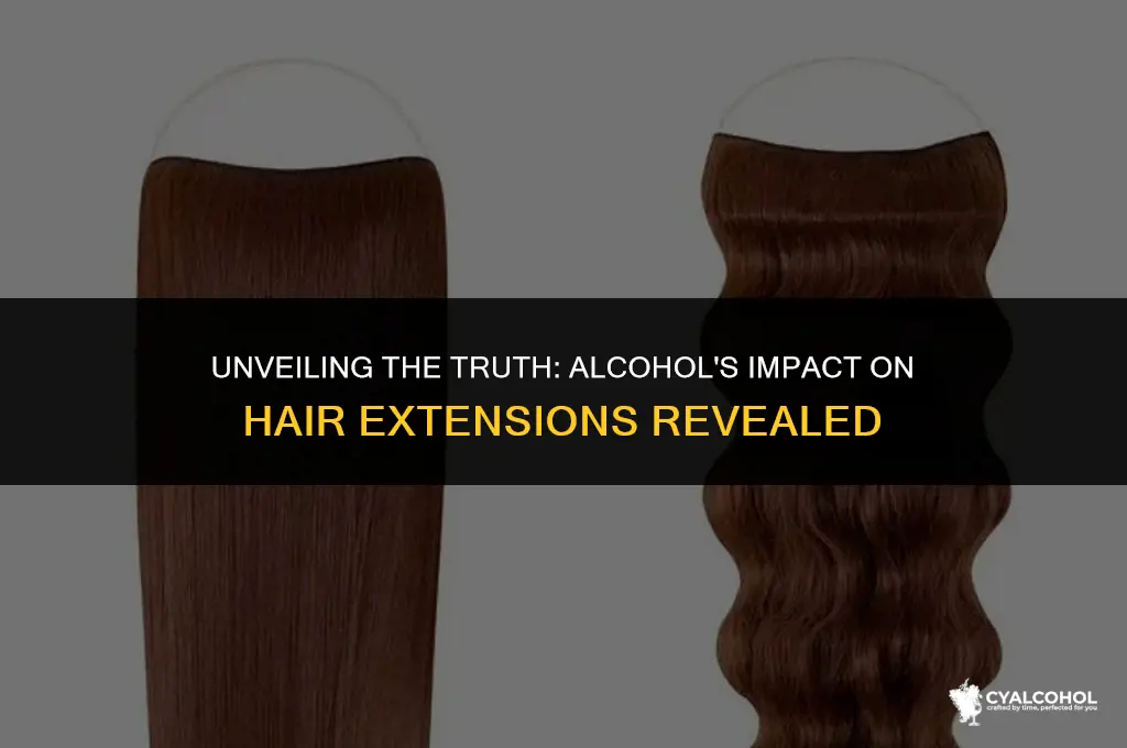 does alcohol remove hair extensions