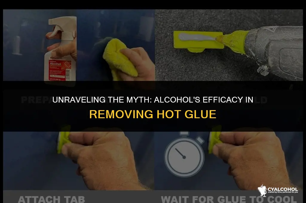 does alcohol remove hot glue