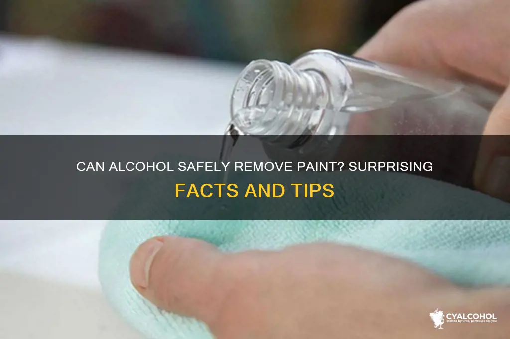 does alcohol remove paint