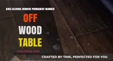 Can Alcohol Erase Permanent Marker Stains from Wood Tables?