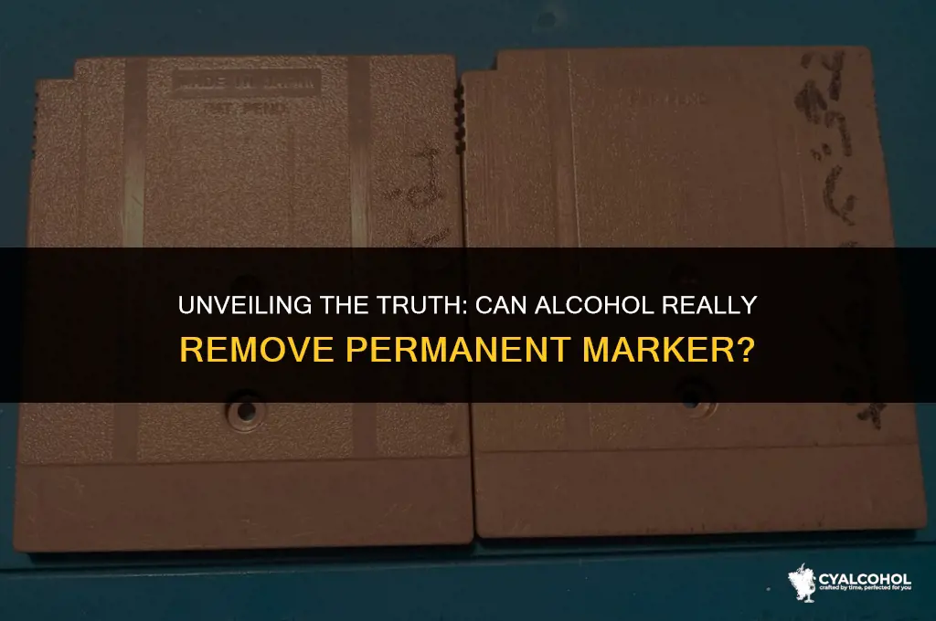does alcohol remove permanent marker