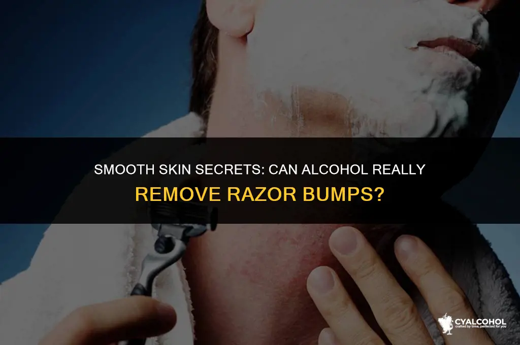 does alcohol remove razor bumps