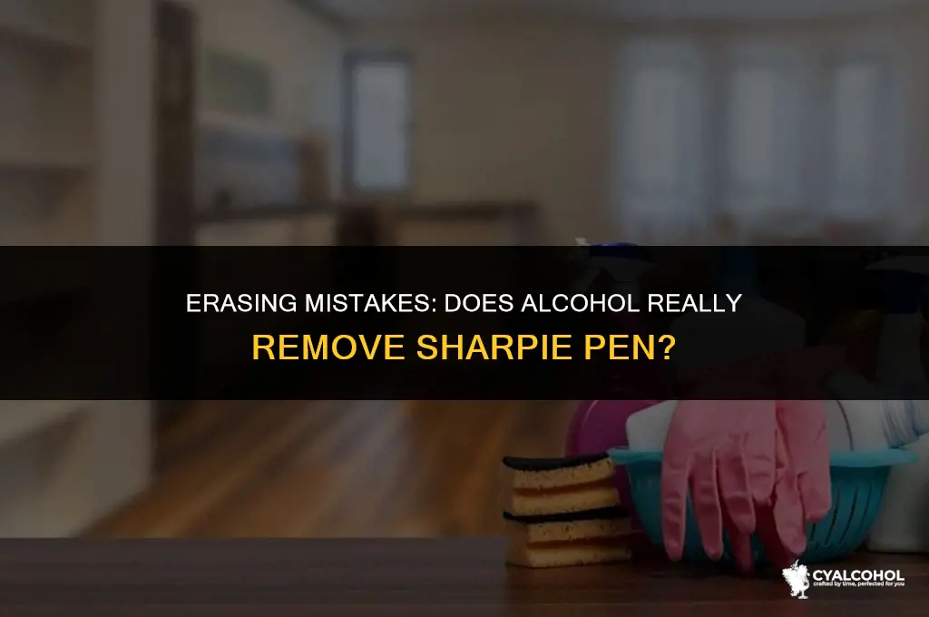 does alcohol remove sharpie pen