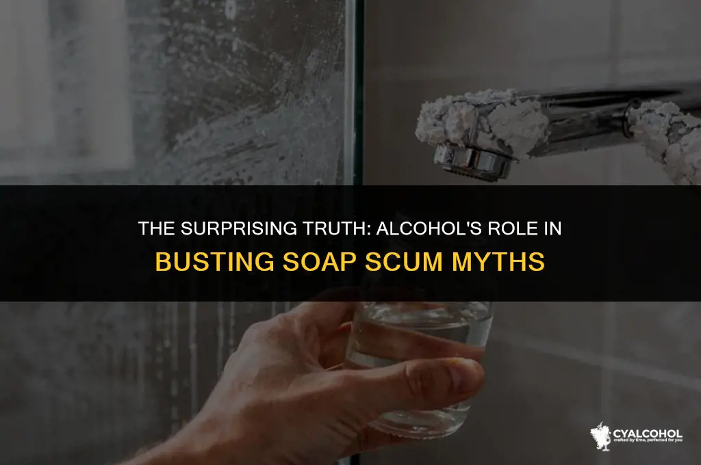 does alcohol remove soap scum