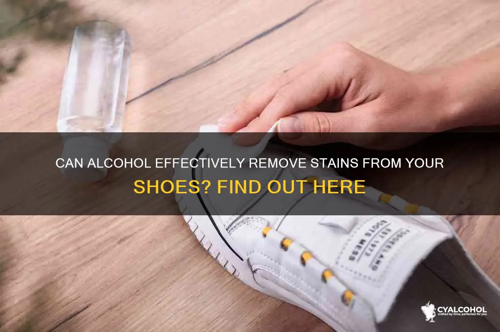 does alcohol remove stains on shoes
