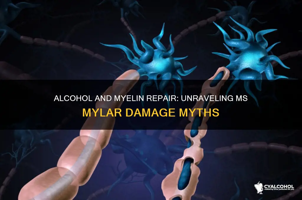 does alcohol repair the mylar damage from ms
