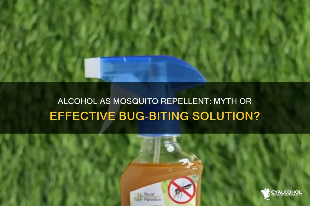 does alcohol repel mosquitos