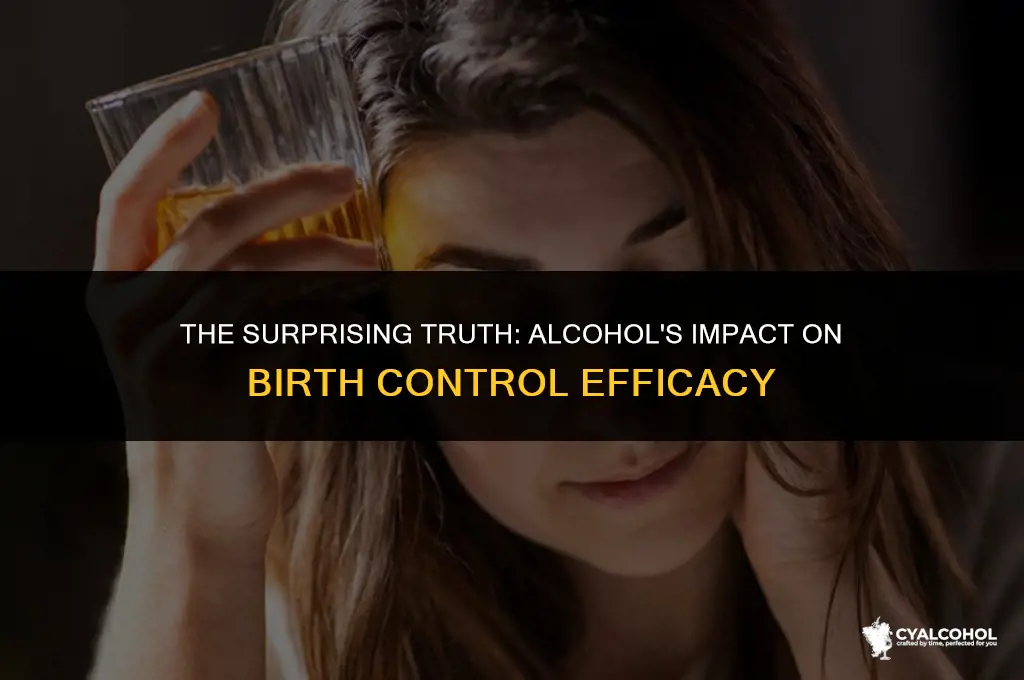 does alcohol reverse birth control