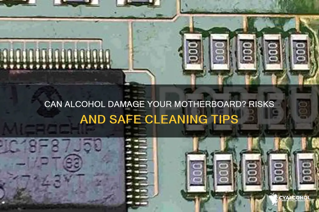 does alcohol ruin motherboard
