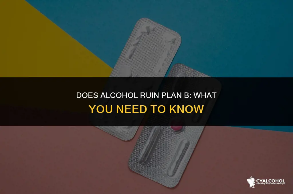 does alcohol ruin plan b