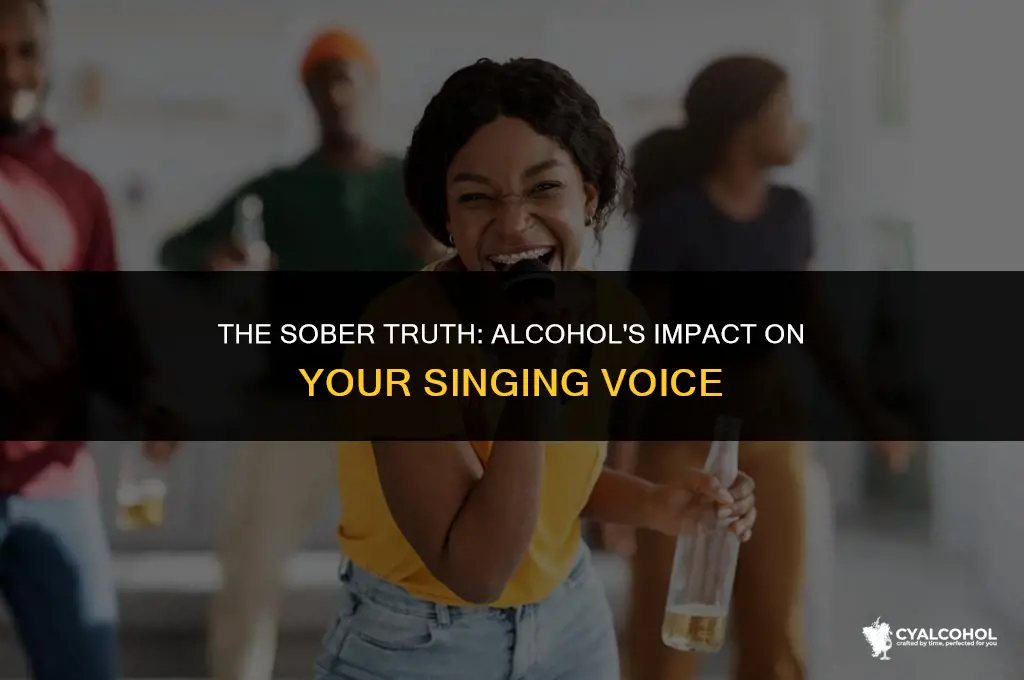 does alcohol ruin singing voice