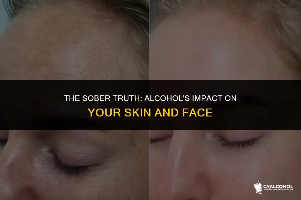 does alcohol ruin your face