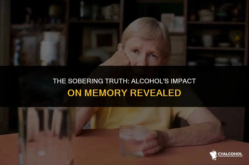 does alcohol ruin your memory