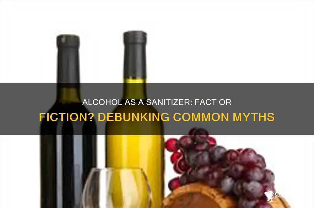 does alcohol sanitize everything
