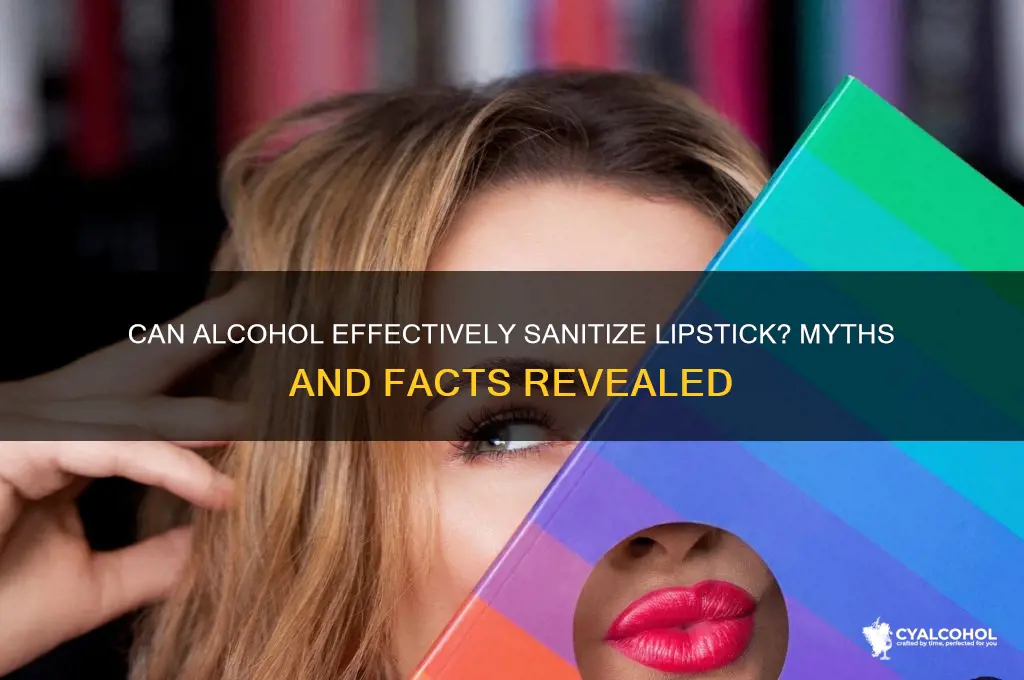 does alcohol sanitize lipstick
