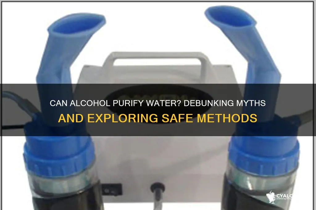 does alcohol sanitize water