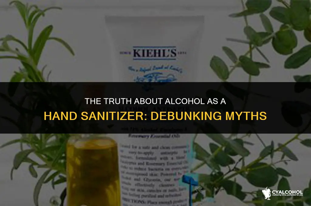 does alcohol sanitize your hands