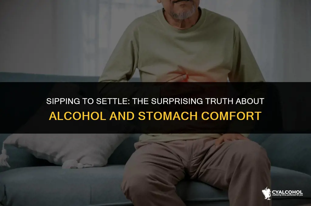 does alcohol settle your stomach