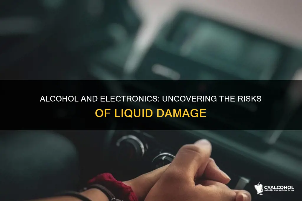 does alcohol short electronics