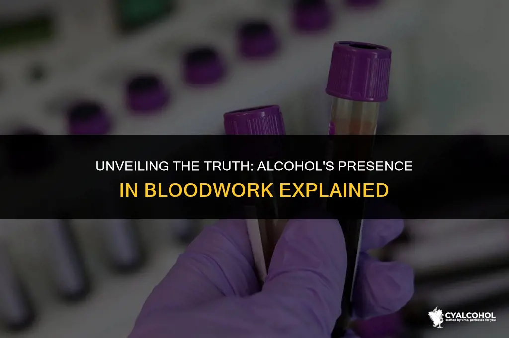 does alcohol show in bloodwork