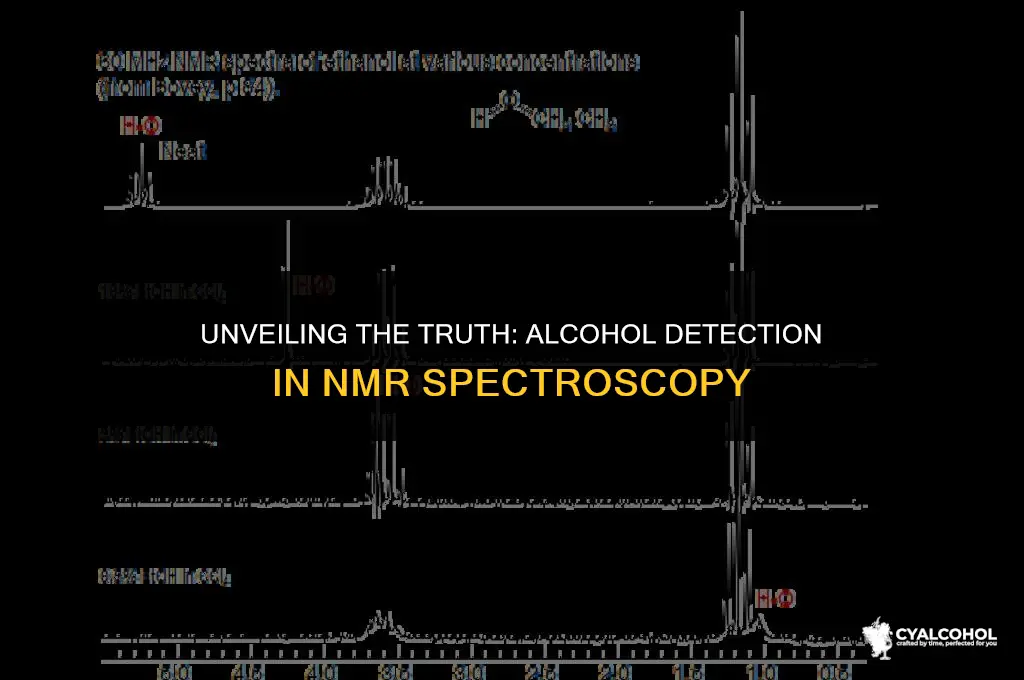 does alcohol show in hnmr