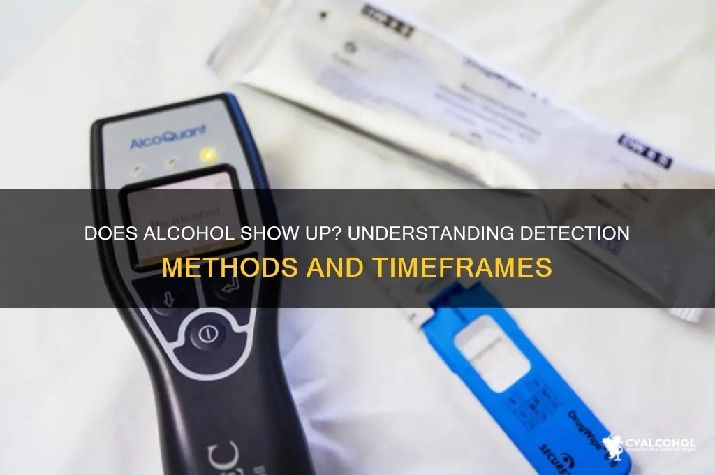 does alcohol show u