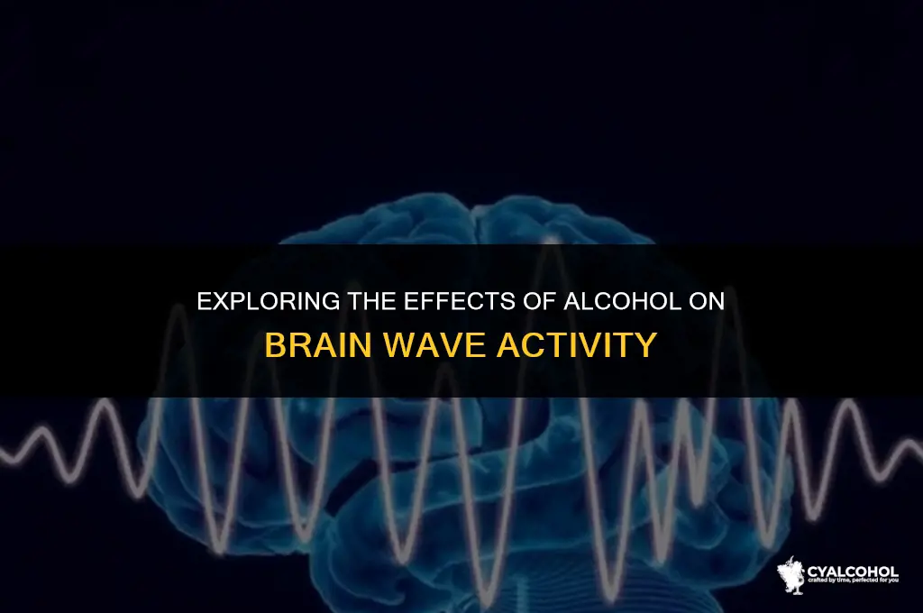 does alcohol slow brain waves