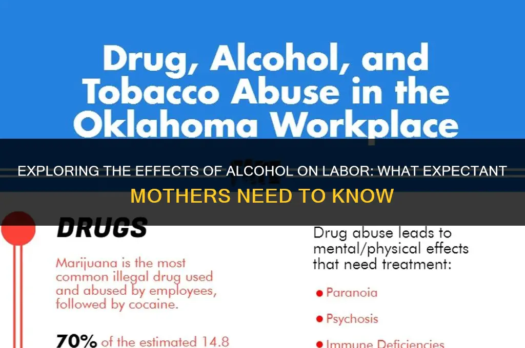 does alcohol slow down labour