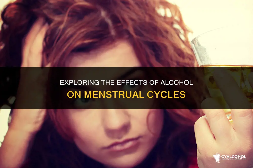 does alcohol slow down period