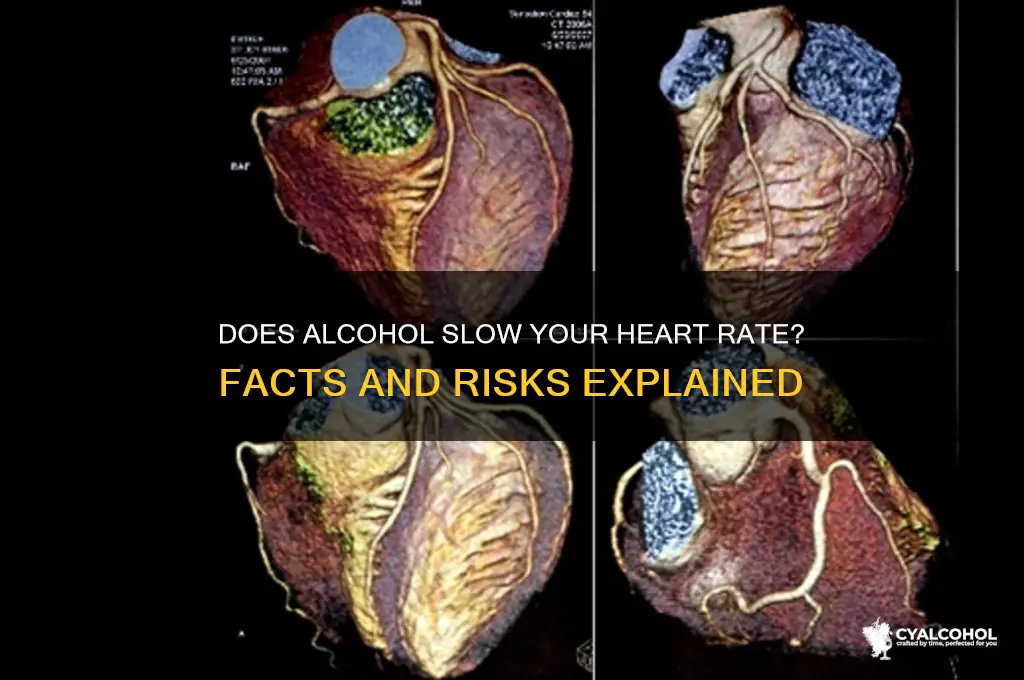 does alcohol slow heart